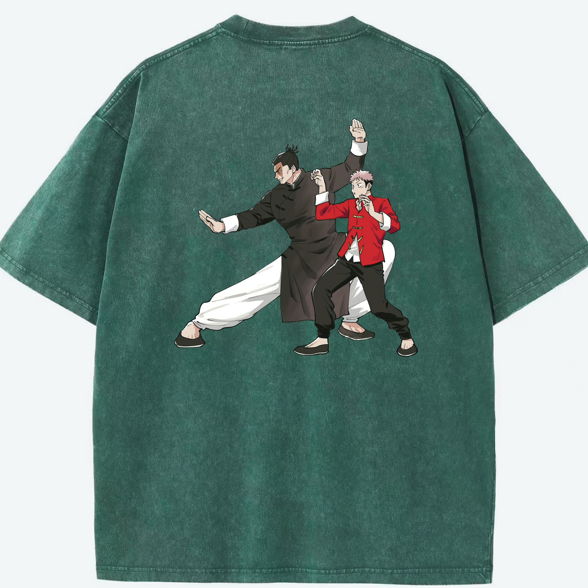（画像用） 呪術廻戦 Jujutsu Kaisen 綿100% ヴィンテージ風 半袖Tシャツ（背面プリント）
